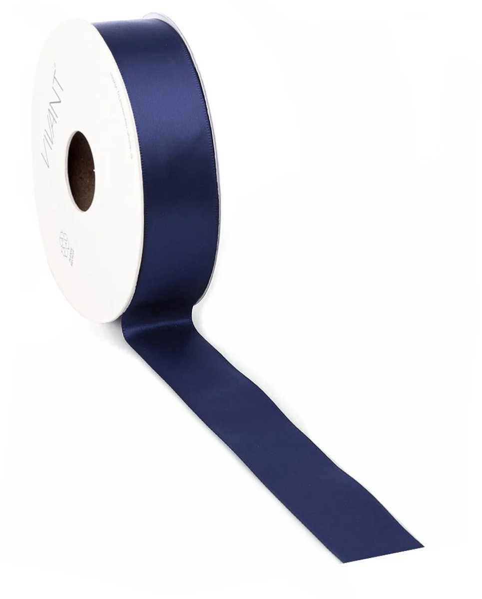 Donkerblauw Satijnlint| zeer luxe kwaliteit |6 mm / 50 mtr.